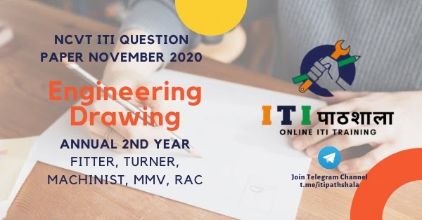 NCVT ITI Question Paper Nov 2020 - Engineering Drawing-ITI Pathshala