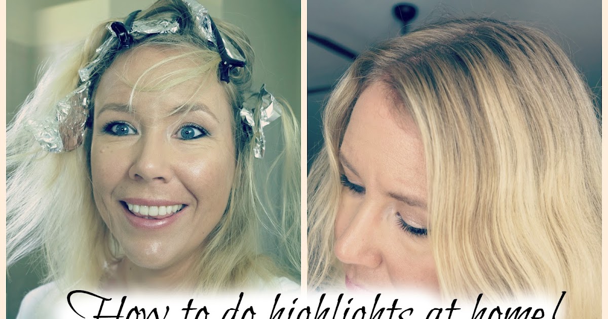 How to do highlights at home with aluminum foil and hair clips!