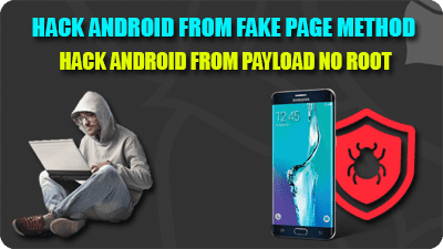 send payload from fake page and hack android