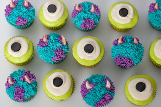 monster inc cupcakes