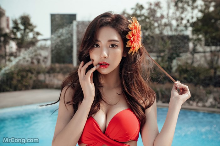 Beautiful Park Da Hyun in sexy lingerie fashion bikini, April 2017 (220 photos) photo 5-6