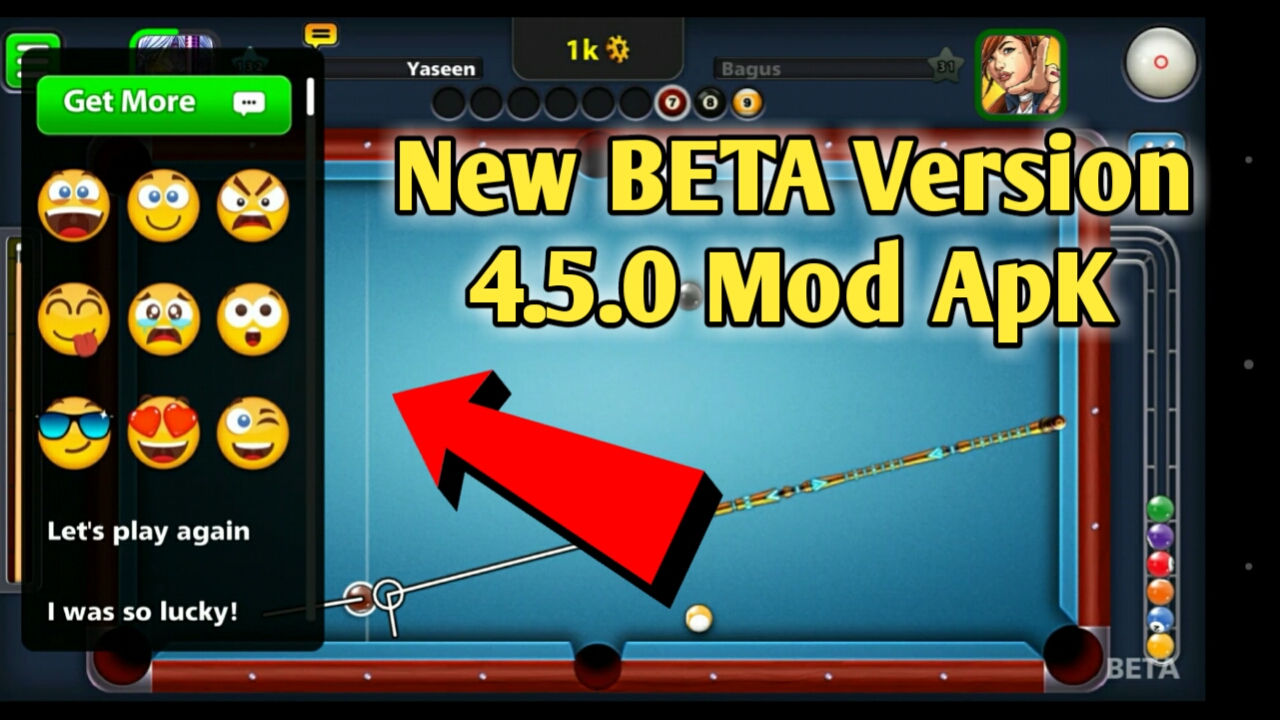 8 Ball Pool 4.5.0 Beta Mod Extended Guideline Mod 100% ...