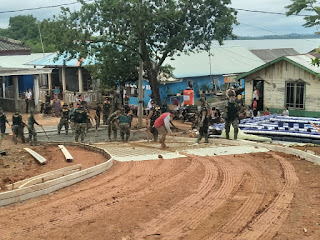  Sinergitas TNI-POLRI Dalam Satgas TMMD di Tanjung Gundap Kota Batam
