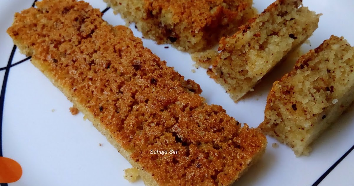 Eggless Ghee Residue Rava Buttermilk Cake
