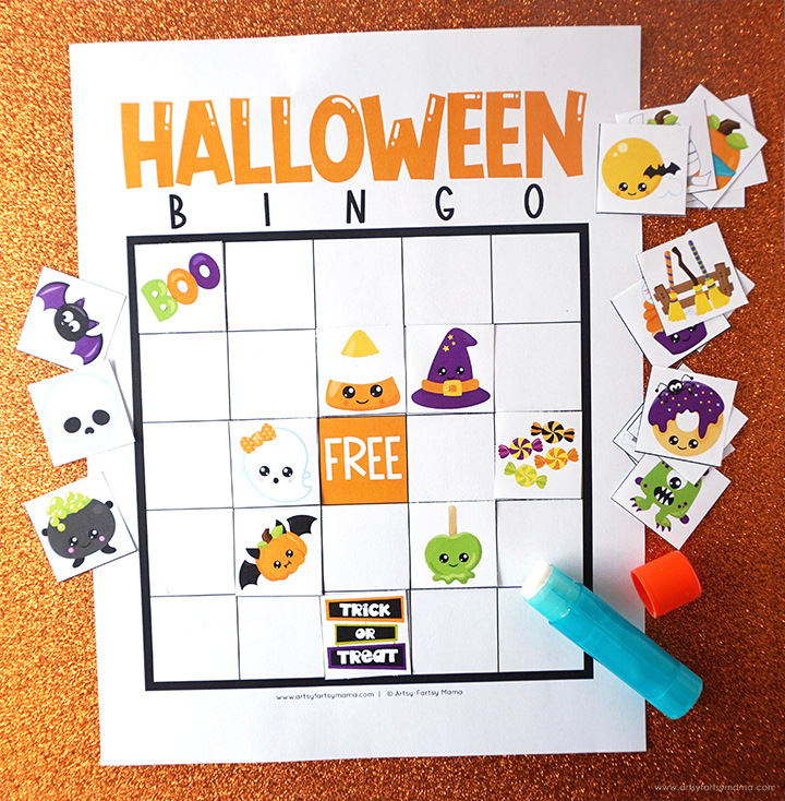 Free Printable Halloween Bingo Artsy fartsy Mama