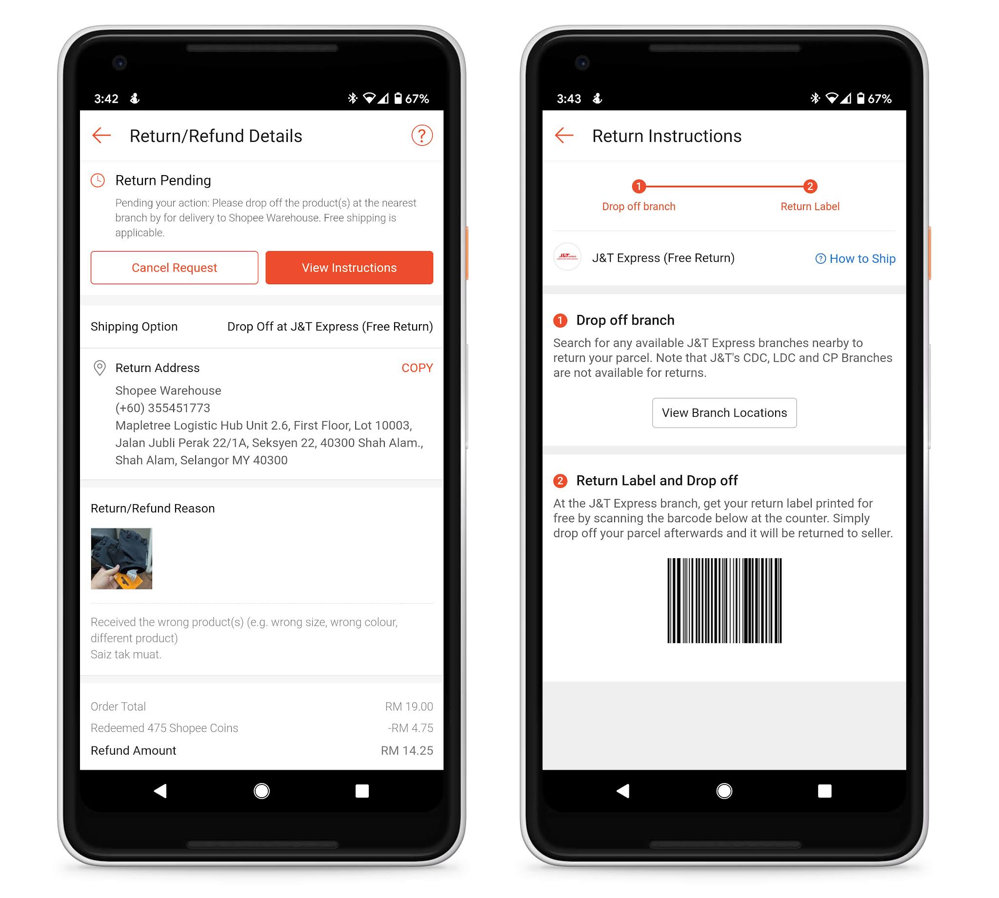 Cara Return Dan Refund Barang Shopee Melalui Jnt Express (Decathlon)