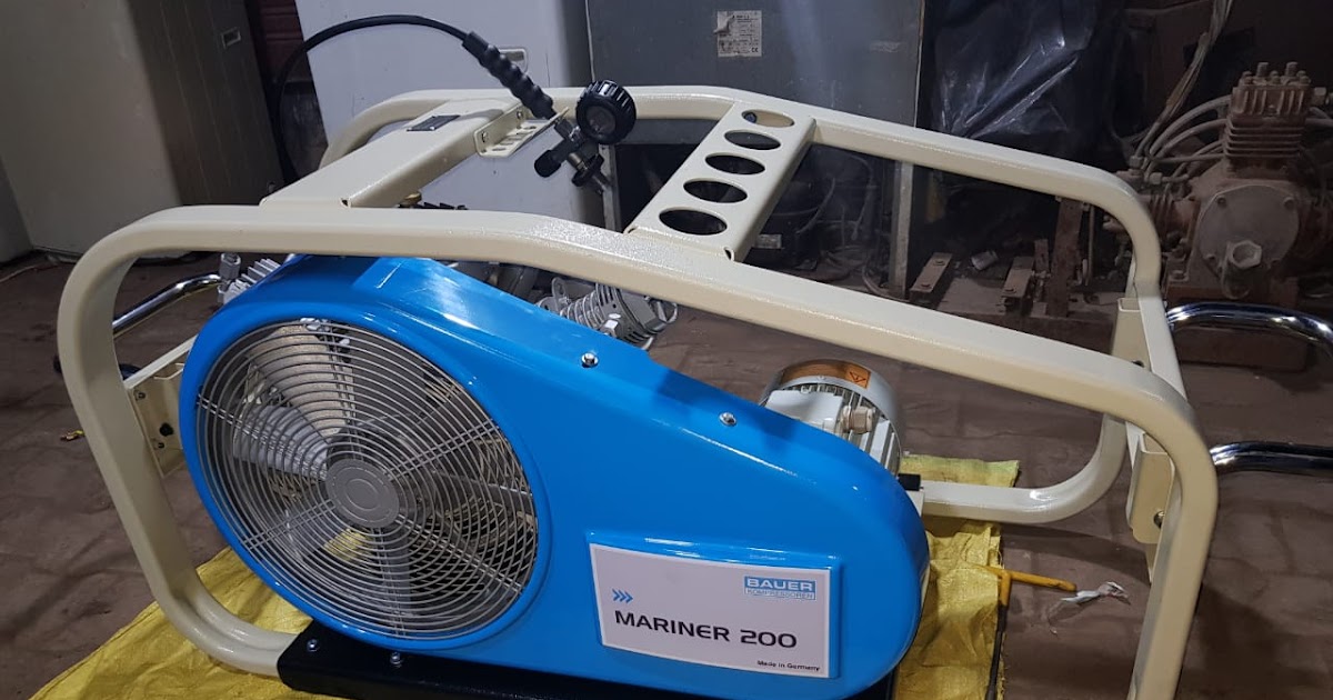 BAUER COMPRESSOREN MARINER 200 E 3200 PSIG 225 BAR 1300 RPM COMPRESSOR