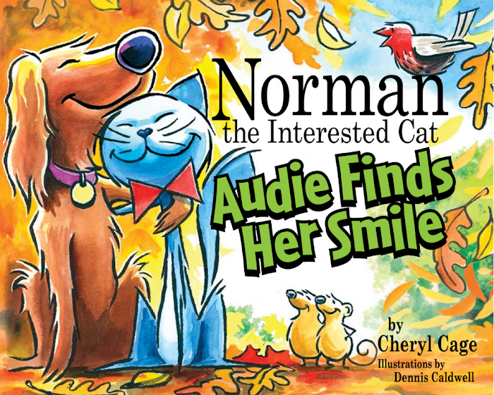 Book 4 Norman the Interested Cat Audie finds her smile