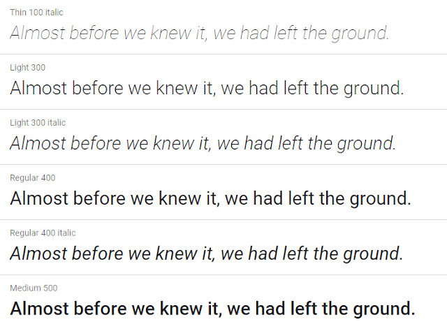 josefin Sans- best fonts for blogs