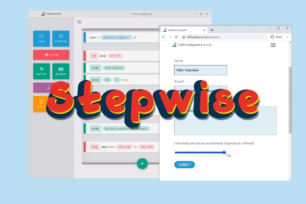 Stepwise - Αυτοματοποιήστε εύκολα διαδικασίες στον υπολογιστή σας