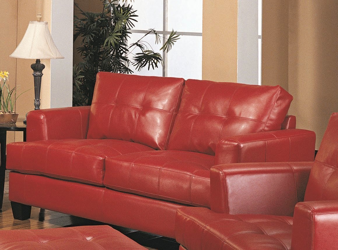 red couches