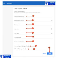 Add bank account to adsense