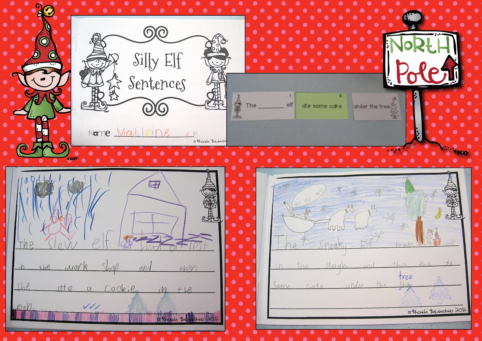 Classroom Fun Silly Elf Sentences Freebie