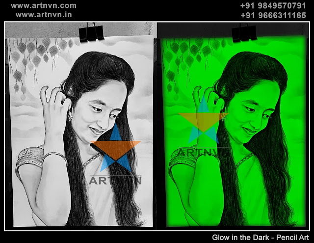 Glow Arts, Glow Portrait, Glow Painting, Glow Canvas, Glow Pencil Art, Glow Sketches, Glow Photos, Glow Gifts, Glow Drawing | ARTNVN - Hyderabad Telangana INDIA