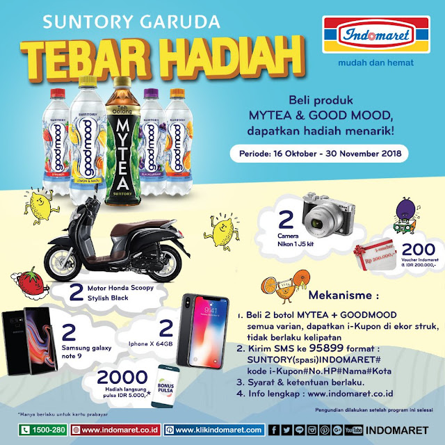 Indomaret Promo Undian Suntory Garuda Tebar Hadiah (s.d
