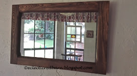 Eclectic Red Barn: Old mirror gets cleaned up and fix Mirror is dated March 21, 1919.. 