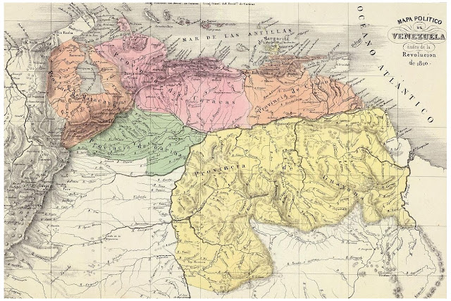 Mapa Político de Venezuela 1810