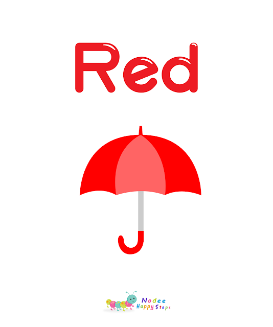 Red Color - Colors Flashcards for kids