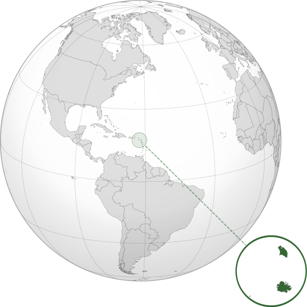 Letak negara Antigua dan Barbuda
