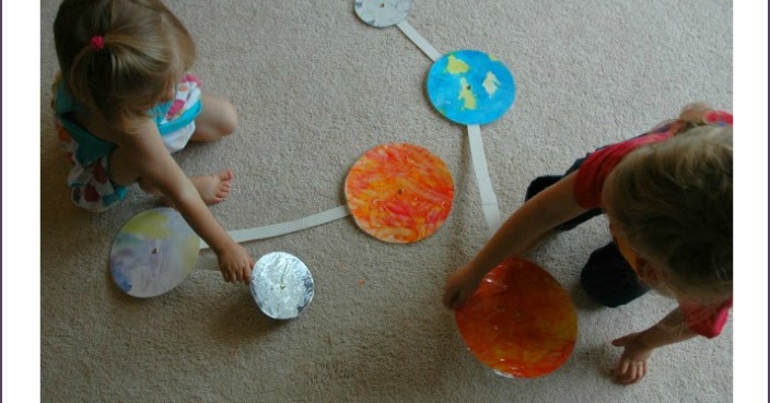 Outer Space Theme- Weekly Home Preschool | Cutting Tiny Bites