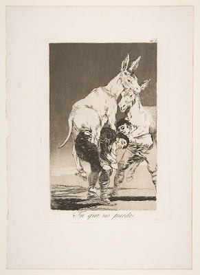 Tu Que no Puedes by Francisco Goya