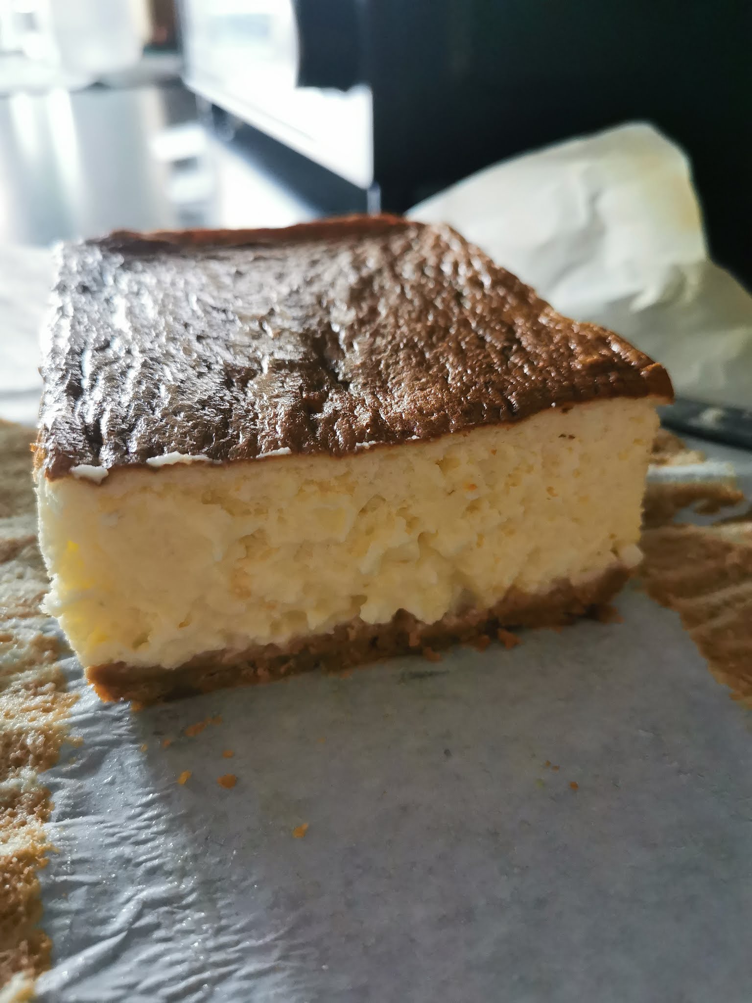 Mia Bakes Cottage Cheese Torte (Low Calorie Baked Cheesecake) MollyMia