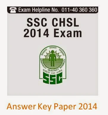 SSC CHSL Answer Key 2014