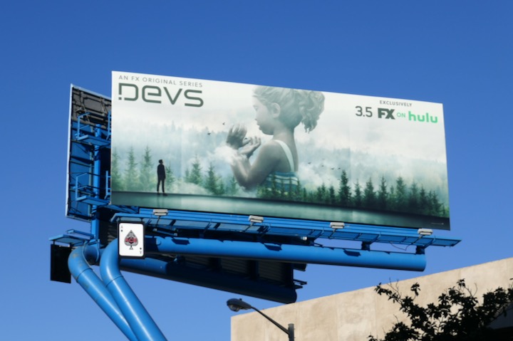 Devs series premiere billboard Devs series premiere billboard