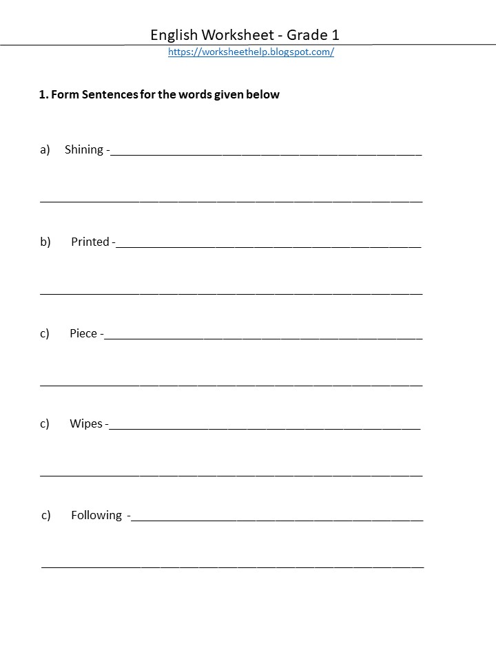 Free Practice Worksheets