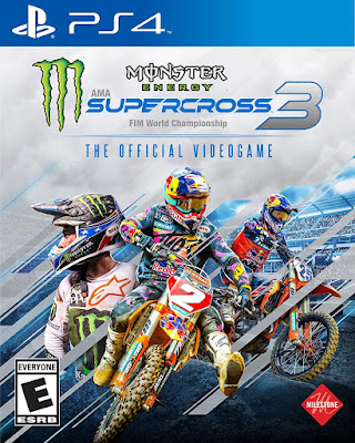 Monster Energy Supercross 3 Official Video Game Cover Ps4