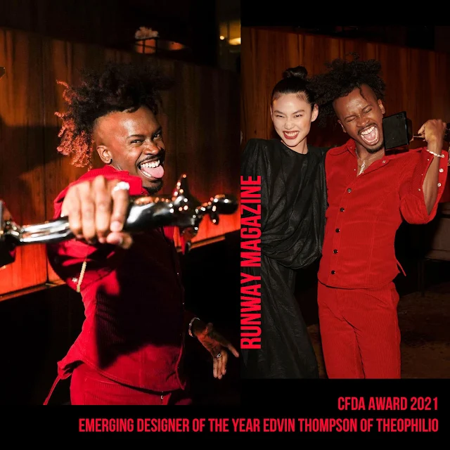 Emerging Designer Of The Year Edvin Thompson Of Theophilio – CFDA Award 2021