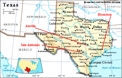 map houston tx city locations texas cities counties