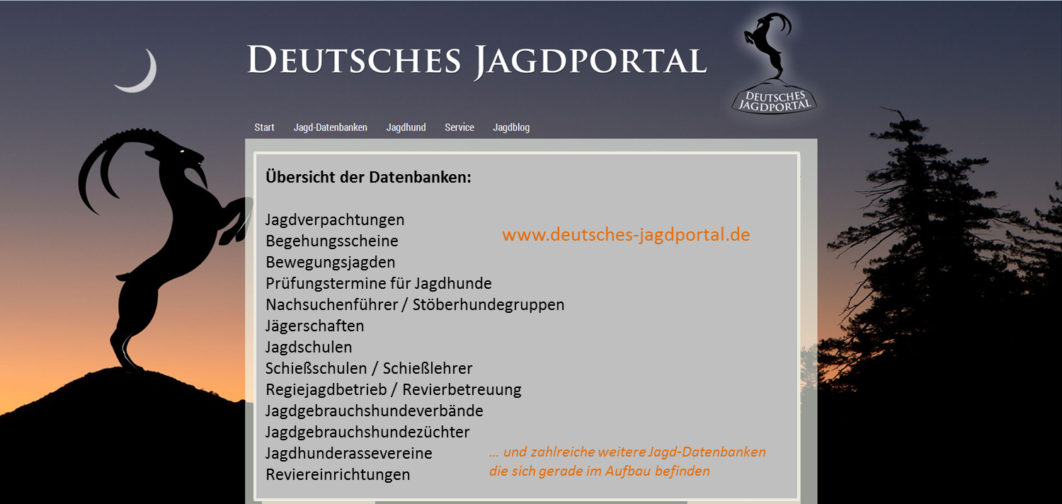 Aktuell! Das Deutsche Jagdportal ist online!