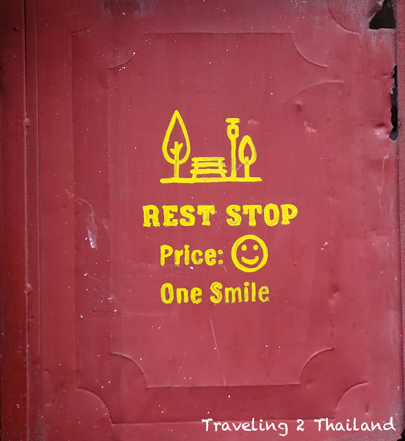 A sign with a smile in Hanoi, Vietnam Traveling in Vietnam