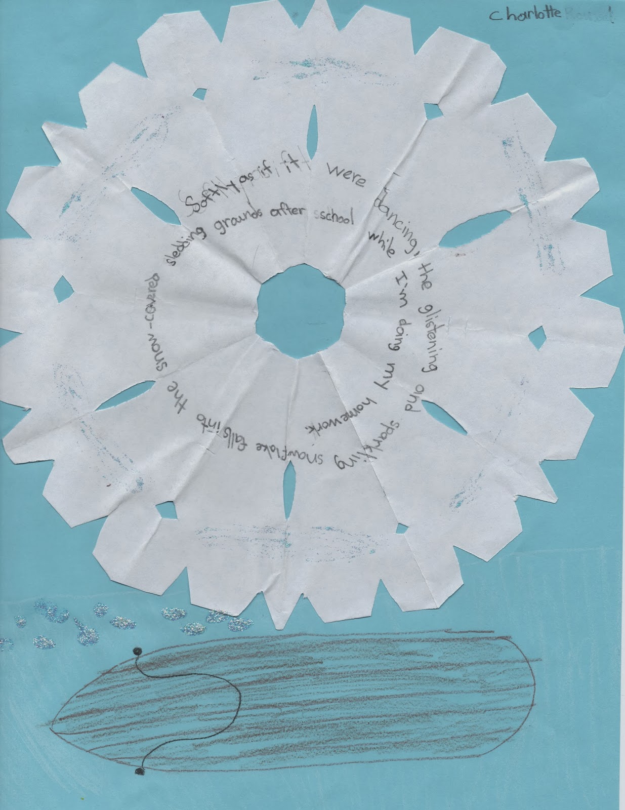 Mrs. Huff's Stuff Authors and Artists Writing Club! Super Snowflake