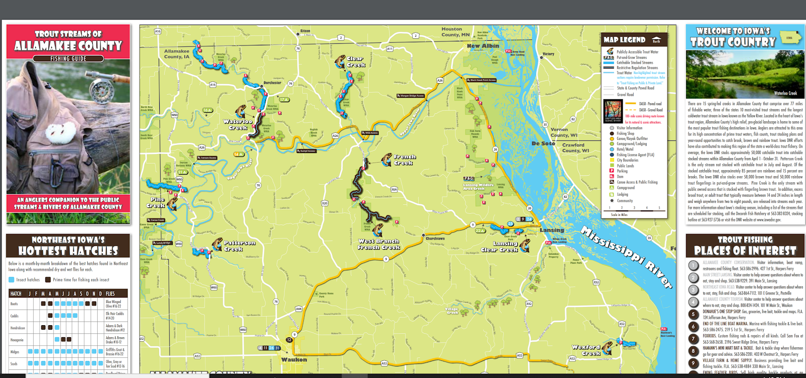 Looknfishy Fly Fishing the Iowa Driftless (w/ free maps) and video