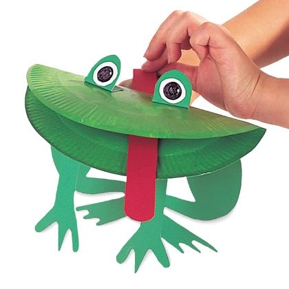Paper Frog Puppet
