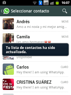 Whas App contactos agregar amigos a whatsapp