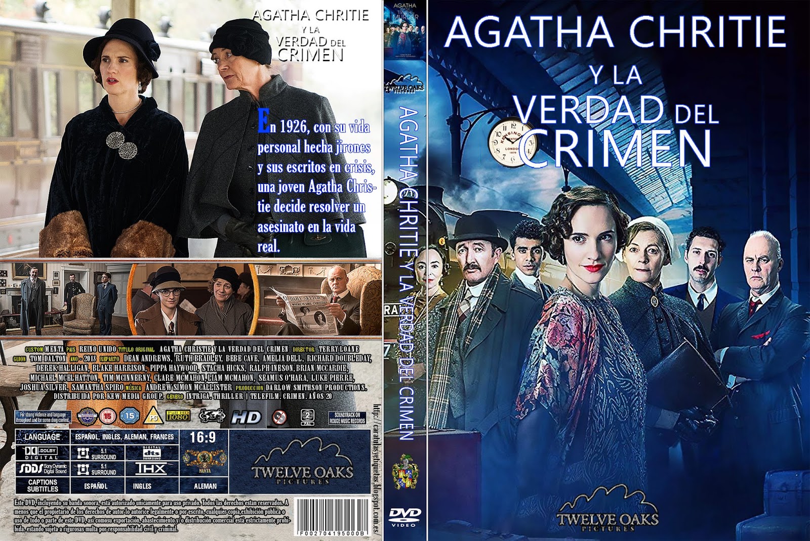 Caratulas y etiquetas: Agatha Christie y la verdad del crimen - Agatha Y La Verdad Del Asesinato