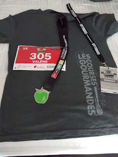 Courses gourmandes Demi-marathon des Vergers T-shirt Médaille Cocarde de bénévole