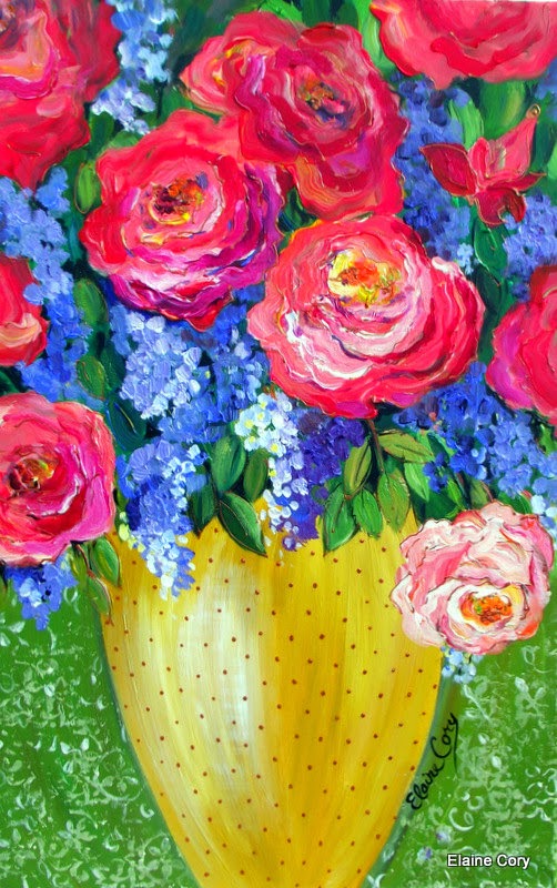 Selvage Blog Painting by Elaine Cory in Nevada