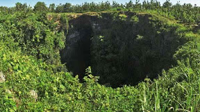 The light of heaven from cave Jomblang