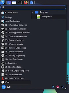 Notepad ++ on Kali Linux