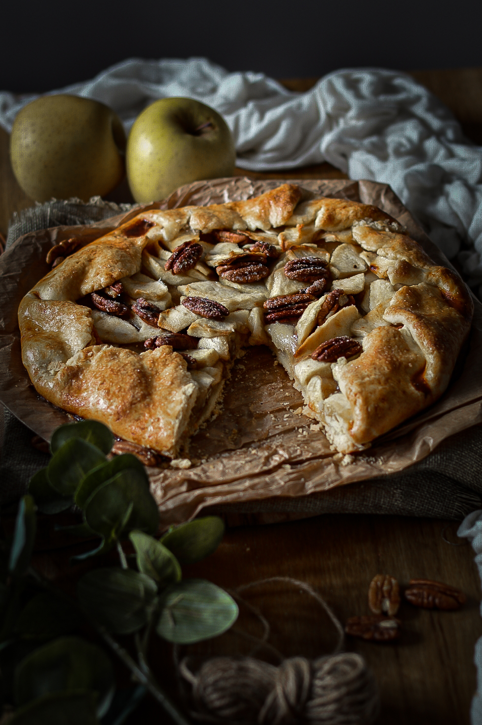 Galette de manzanas y nueces pecanas - TuvesyyoHago