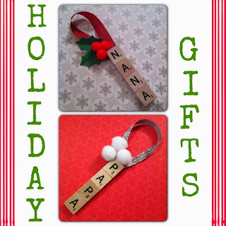 DIY Letter Tile Ornaments - Holiday Gift - LeroyLime