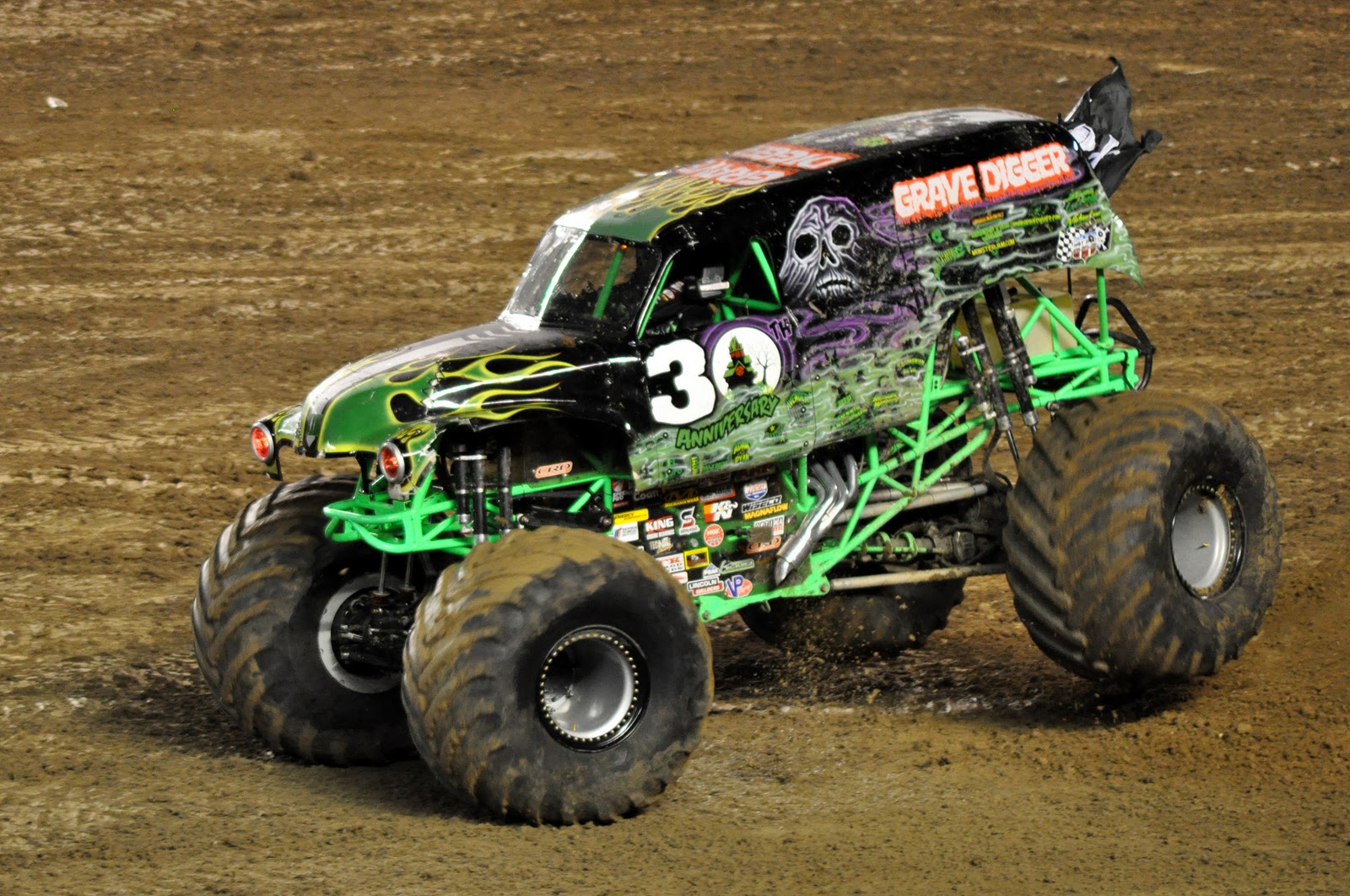 Just A Car Guy Grave Digger's freestyle at San Diego Monster Jam