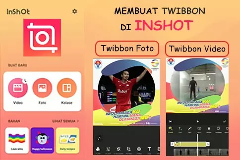 "cara membuat twibbon di inshot" cara membuat twibbon di inshot