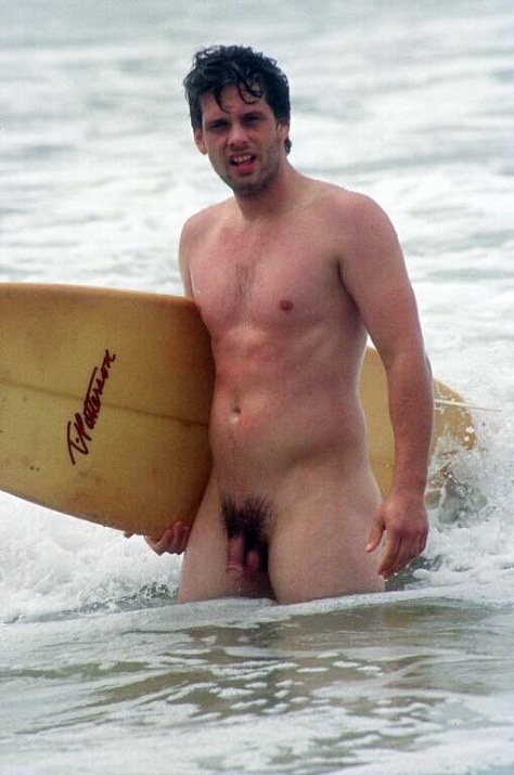 Provocative Naked Surfer Dudes.