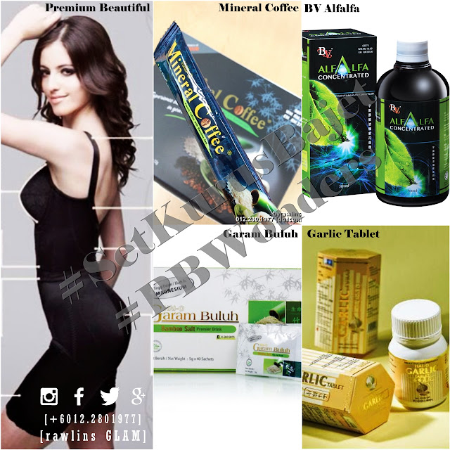 BV Alfalfa, exercise, Garlic Hai-O, glam, hai-o garam buluh premier drink, hanis haizi protege, kevin zahri, kurus, mineral coffee, premium beautiful corset, puasa, ramadhan, senam, Set Kurus Bajet, sihat, 