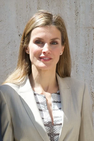 Prince Felipe and Princess Letizia visited Archaelogical Museum in Madrid